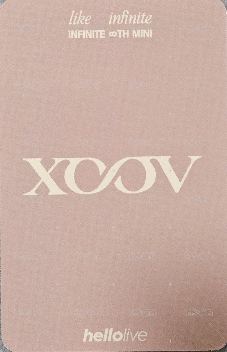 LIKE INFINITE hl 簽售卡  背面