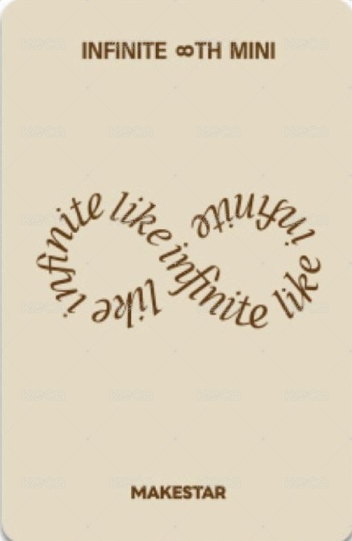 LIKE INFINITE ms 2.0 簽售卡  背面
