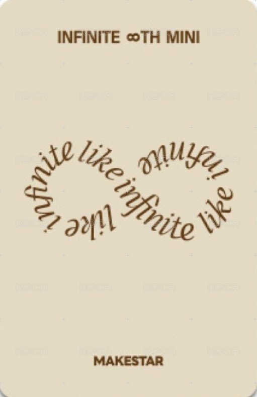LIKE INFINITE ms 2.0 簽售卡  背面
