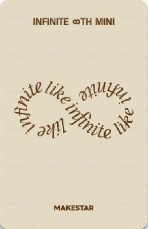 LIKE INFINITE ms 2.0 簽售卡  背面