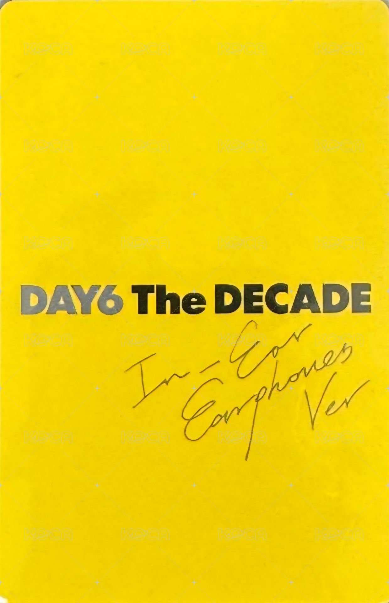 正四 耳機專 專輯卡  背面