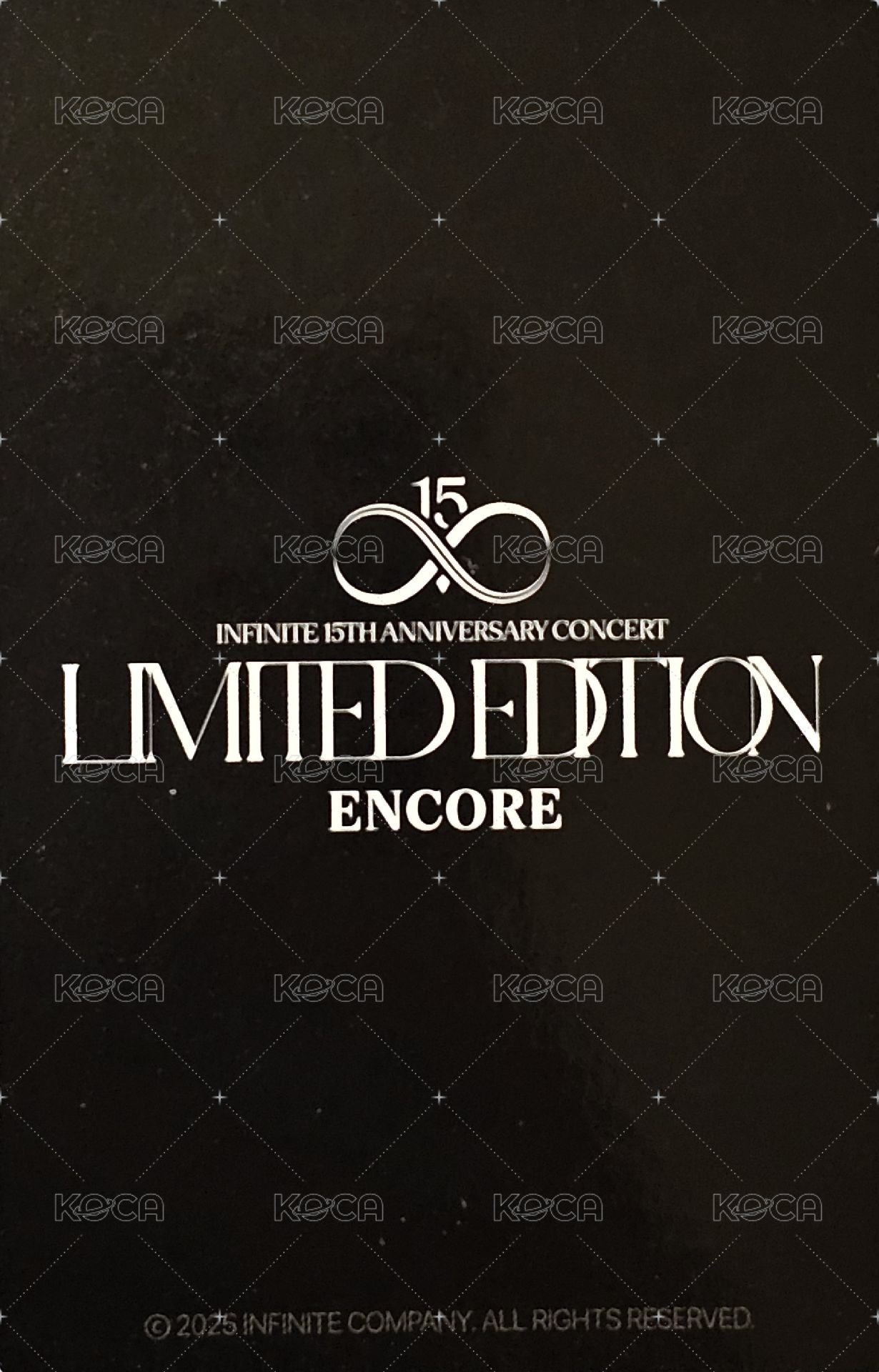 15週年安可演唱會 Infinite 周邊卡 明信片組 背面