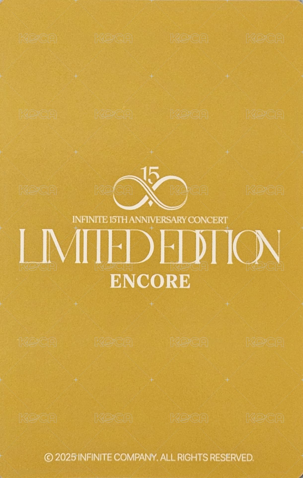 15週年安可演唱會 Infinite 周邊卡 T-shirt 背面