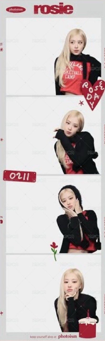 Rosé生日 人生四格卡