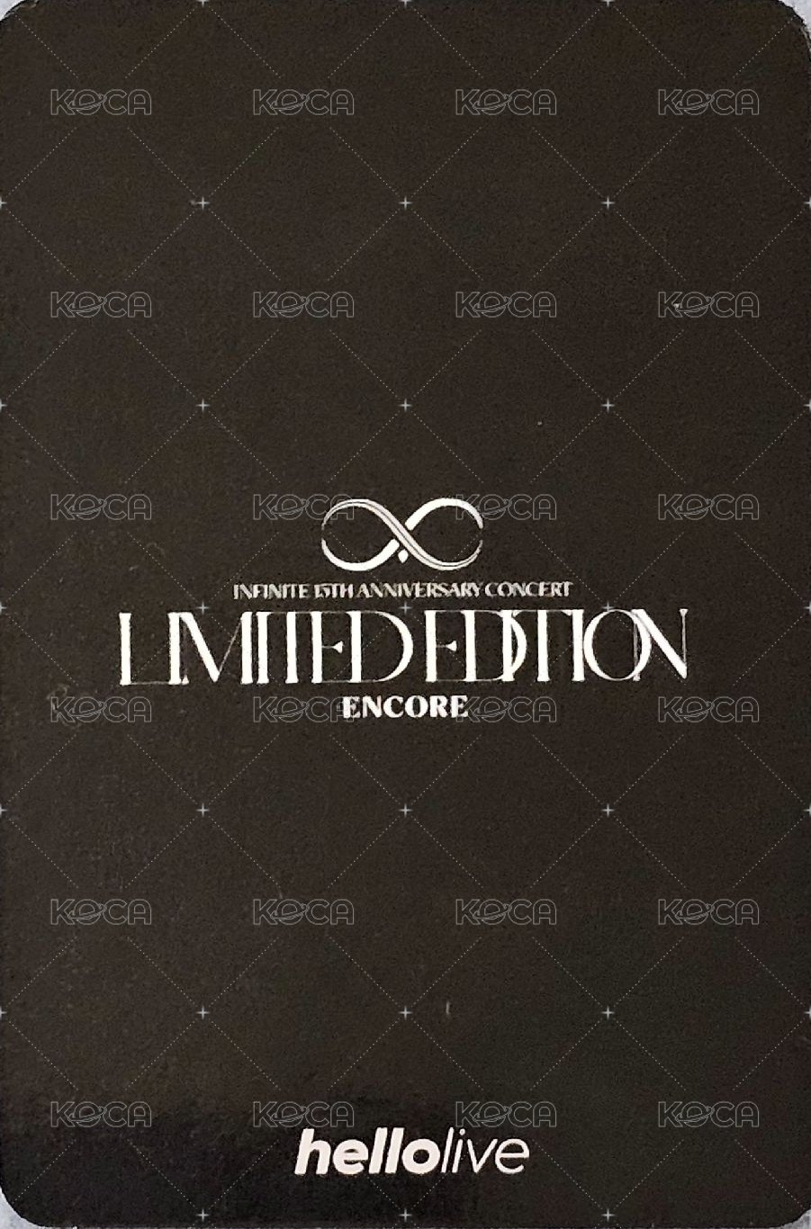 15週年安可演唱會 hl 直播卡  背面