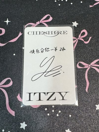 CHESHIRE yzy 預售 特典卡 禮志