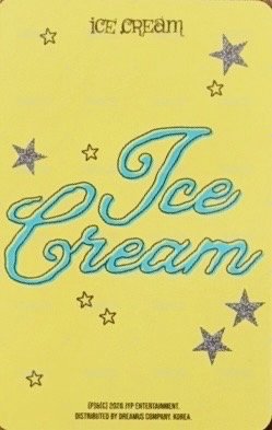 Ice Cream PB A ver. 專輯卡  背面