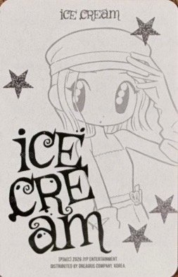 Ice Cream PB B ver. 專輯卡  背面