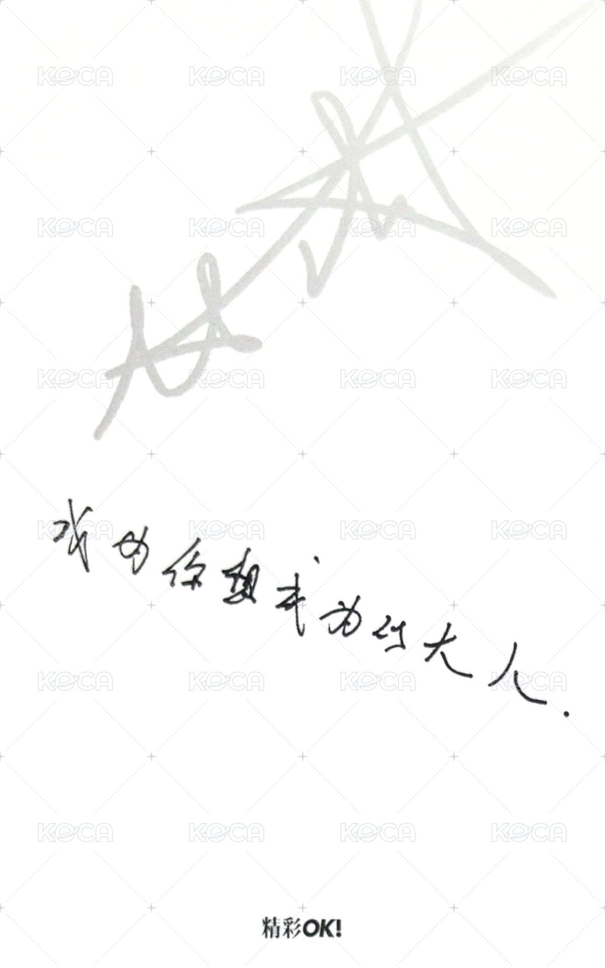 精彩OK! 1.0 B版 雜誌卡  背面