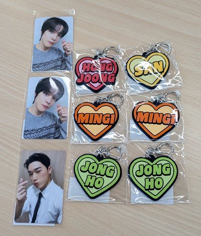 （現貨在台 可換）ATEEZ 日本一番賞 - 姓名吊飾 小卡 零錢包