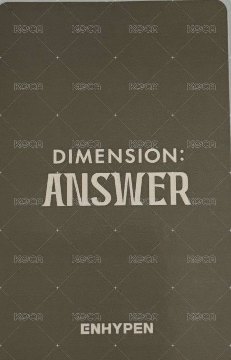 正一後續 yzy 簽售卡  背面