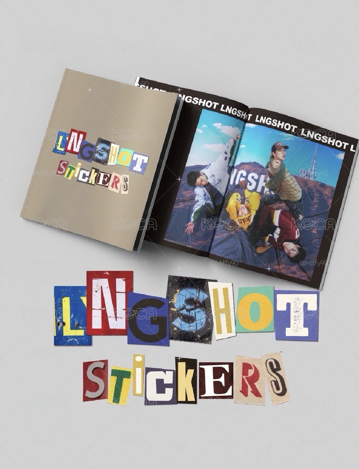 LNGSHOT貼紙書