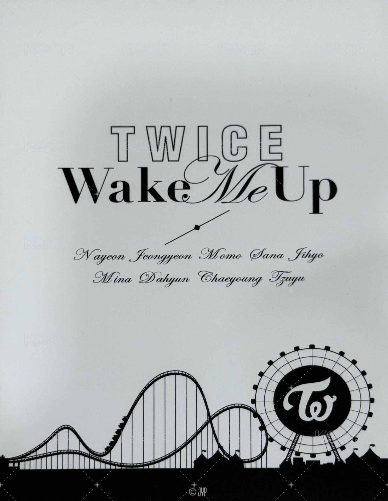 Wake Me Up 明信片 大卡 背面