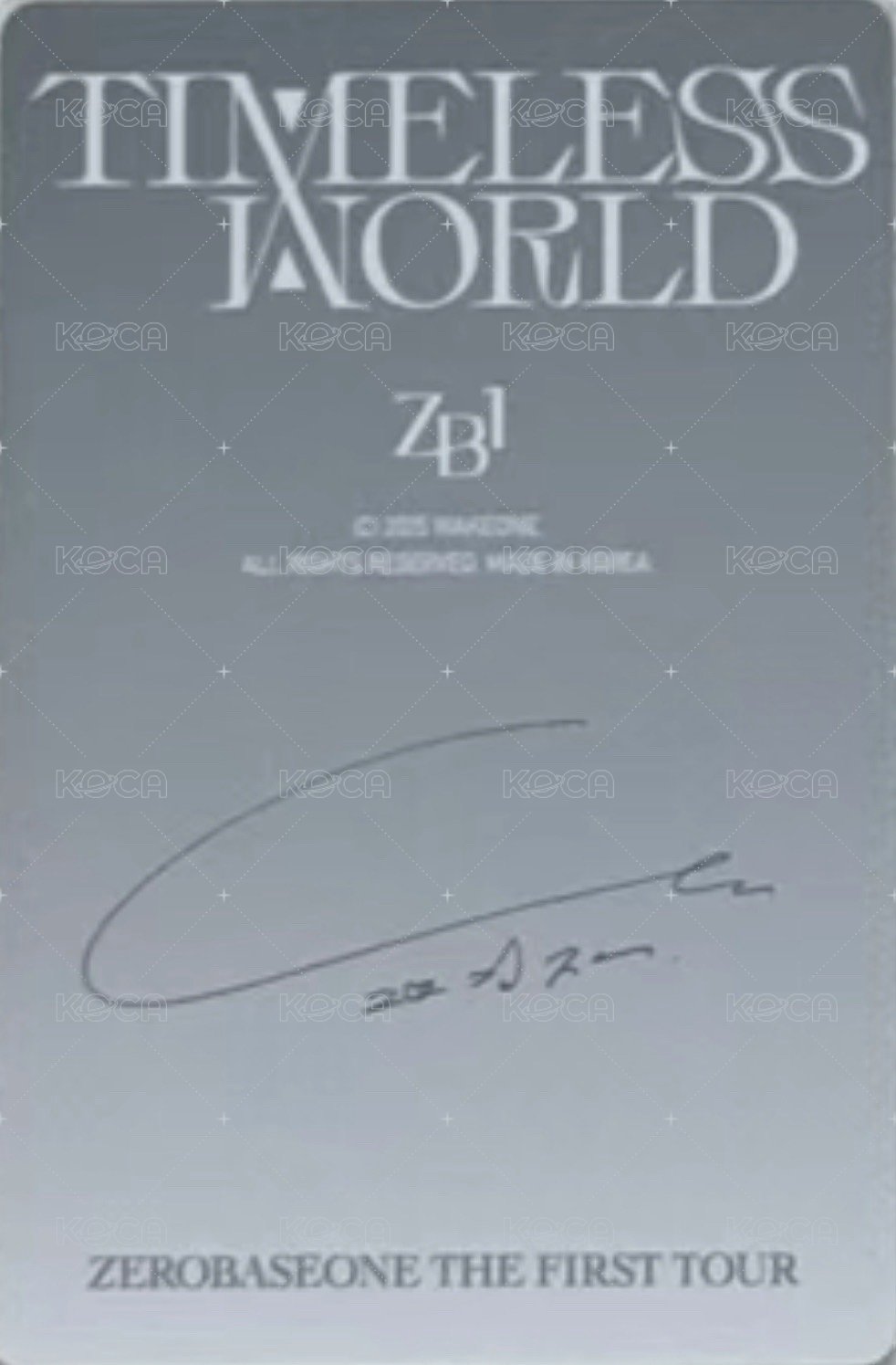 一巡TW 周邊卡 故事書 固配卡 背面