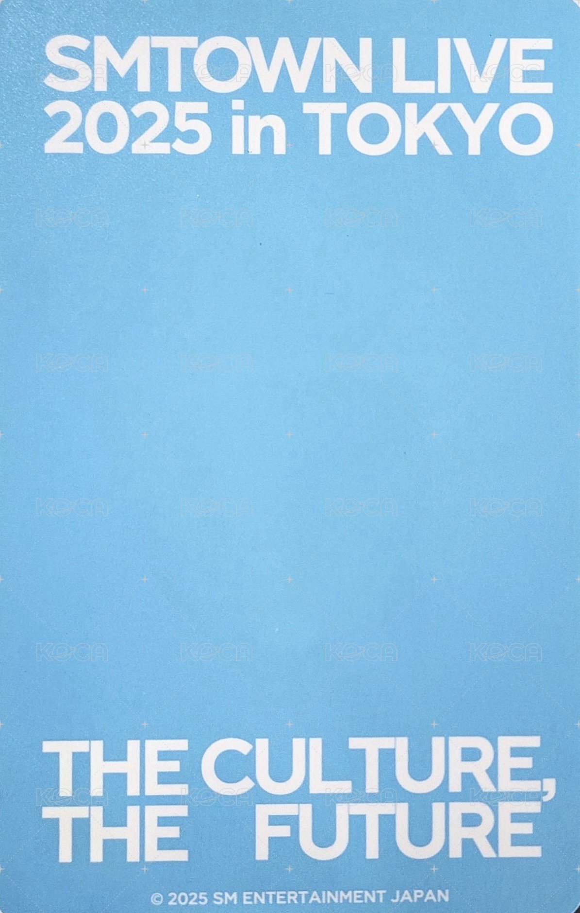 SMT LIVE 2025 東京快閃 滿額卡  背面