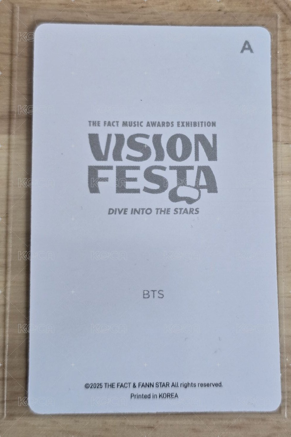 TMA展 入場卡 / 場限卡  背面