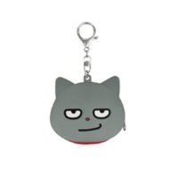 灰貓軟膠吊飾