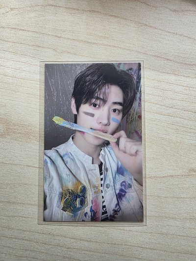 [勿直拍］enhypen 朴成訓一周年相框卡+名創大扇