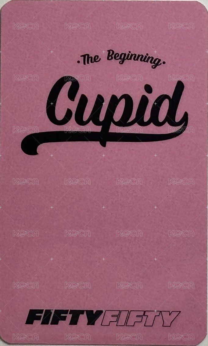 fifty fifty jjmuze 簽售卡  背面