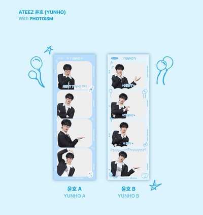 Ateez yunho 丁潤浩 生日派貼 人生四格