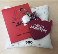 Hello monster快閃皮革吊飾