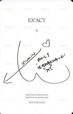 EX'ACT 專輯卡  背面