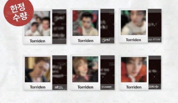 torriden聯名小卡一套6張