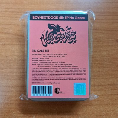 No Genre 盒裝小卡組 快閃店 鐵盒 set