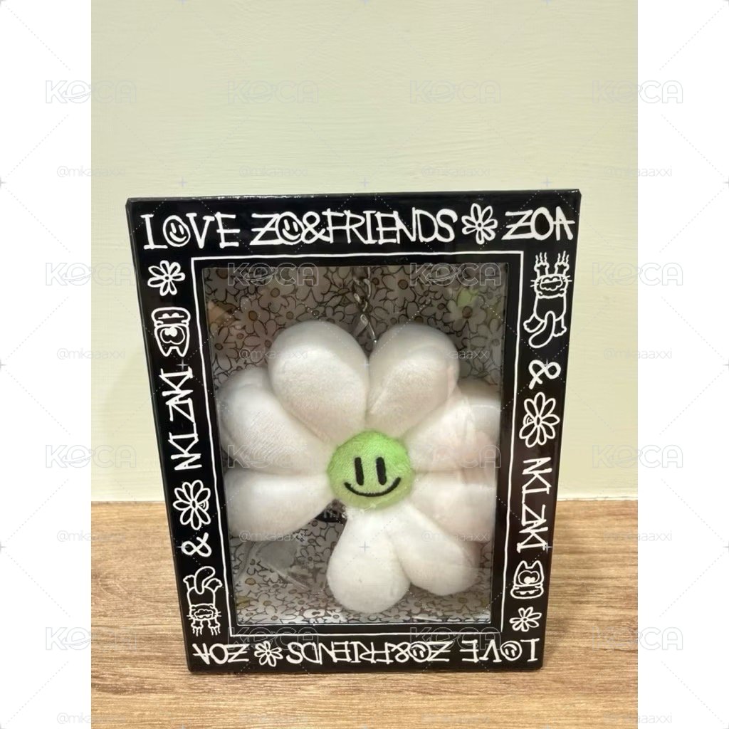 GD Zo&Friends A&ne 白色雛菊鑰匙圈