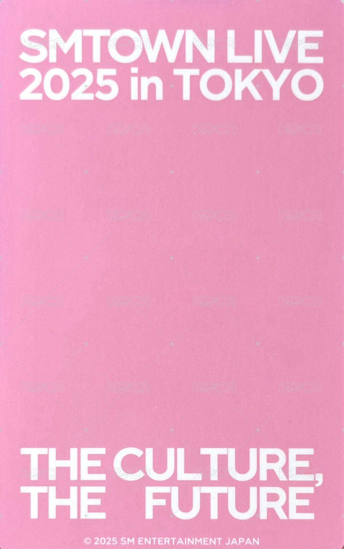 SMT LIVE 2025 日本場 隨機卡  背面