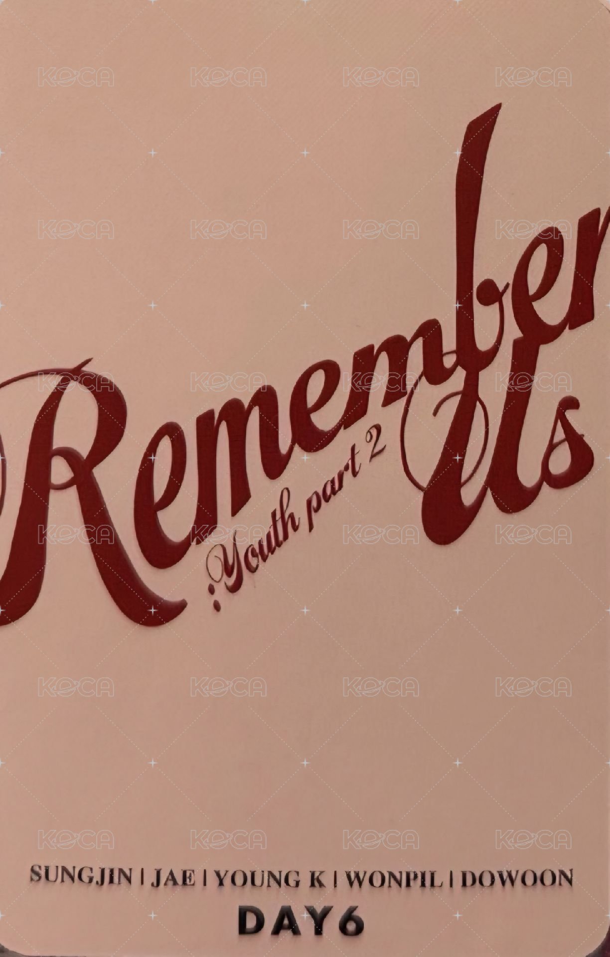 迷四 專輯卡  背面