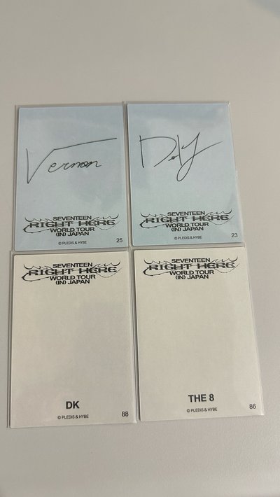 SVT RIGHT HERE 日巡卡包卡