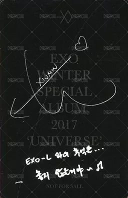 2017冬專 專輯卡  背面