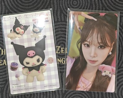 Different 聯名美樂蒂&庫洛米專含特典海報（圖四背面有一個小摺痕圖五是正面廠損介意勿下）