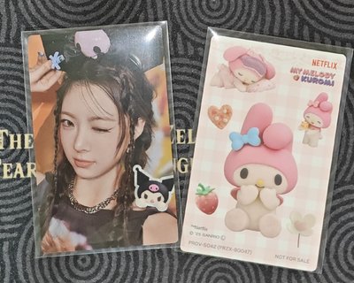 Different 聯名美樂蒂&庫洛米專含特典海報（圖四背面有一個小摺痕圖五是正面廠損介意勿下）