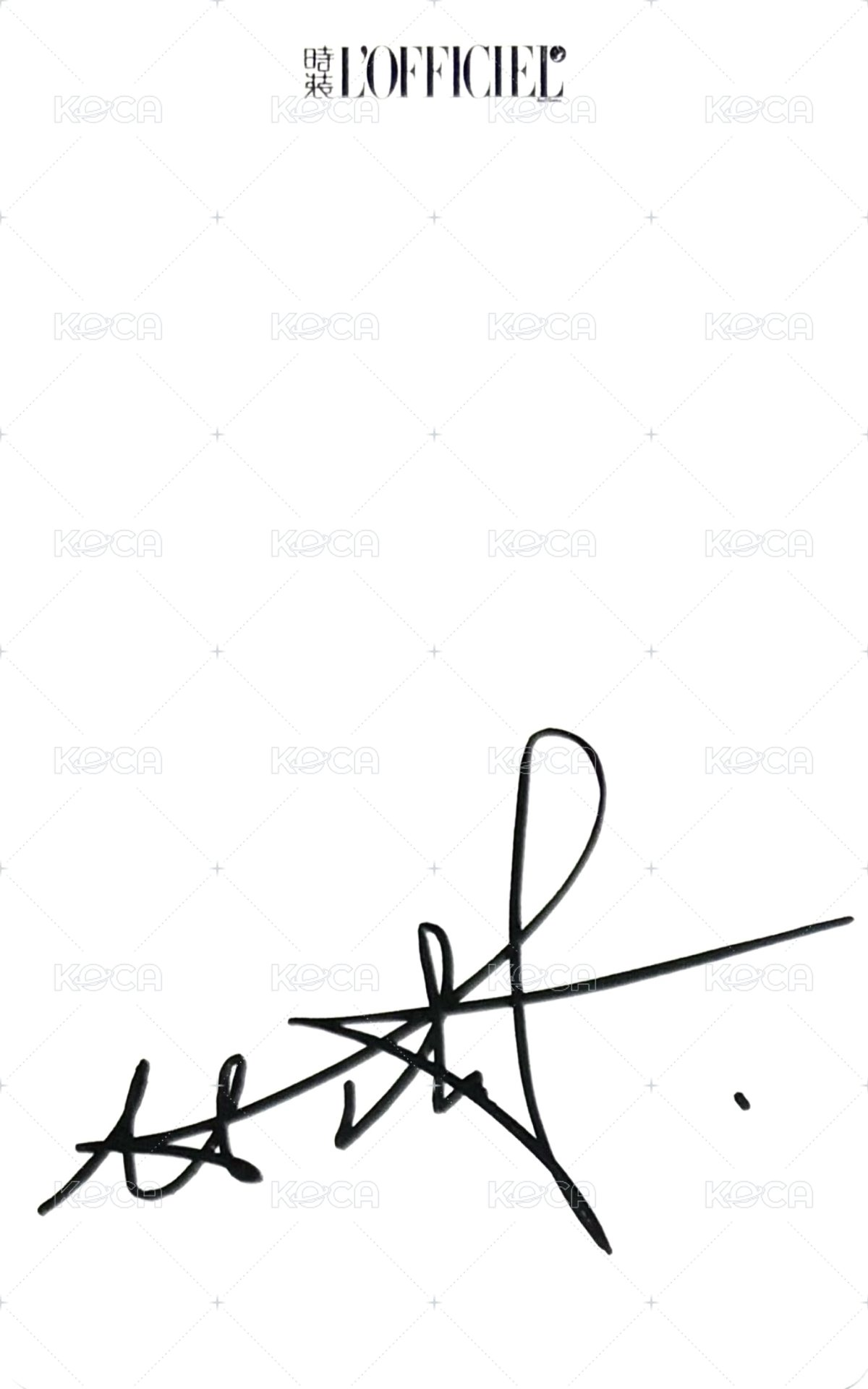 時裝 3.0 A版 雜誌卡  背面