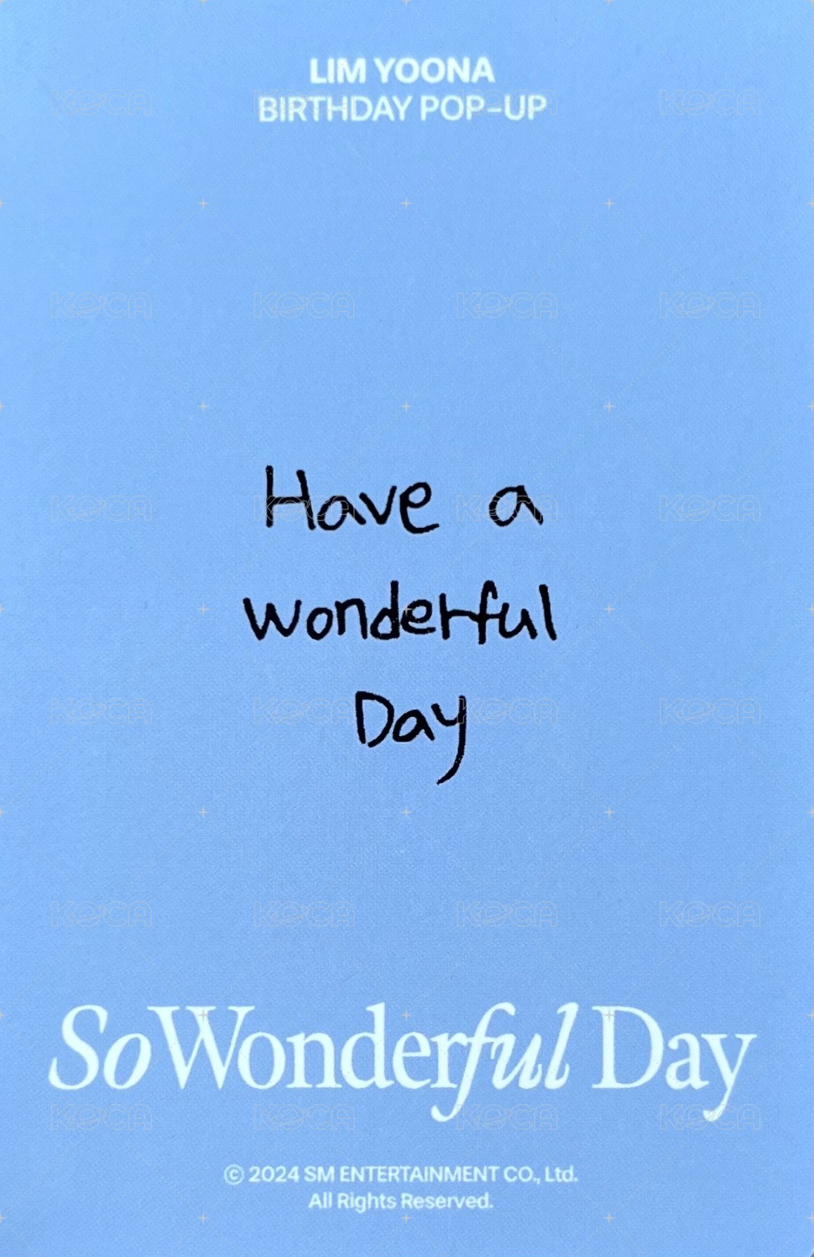 2024生日快閃 周邊卡  背面