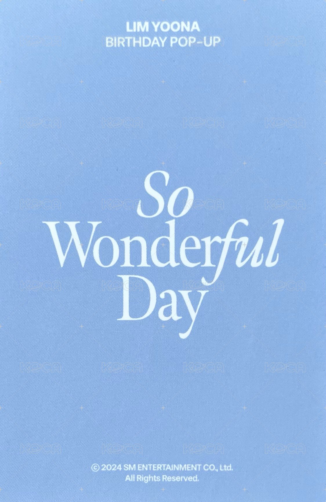 2024生日快閃 周邊卡  背面