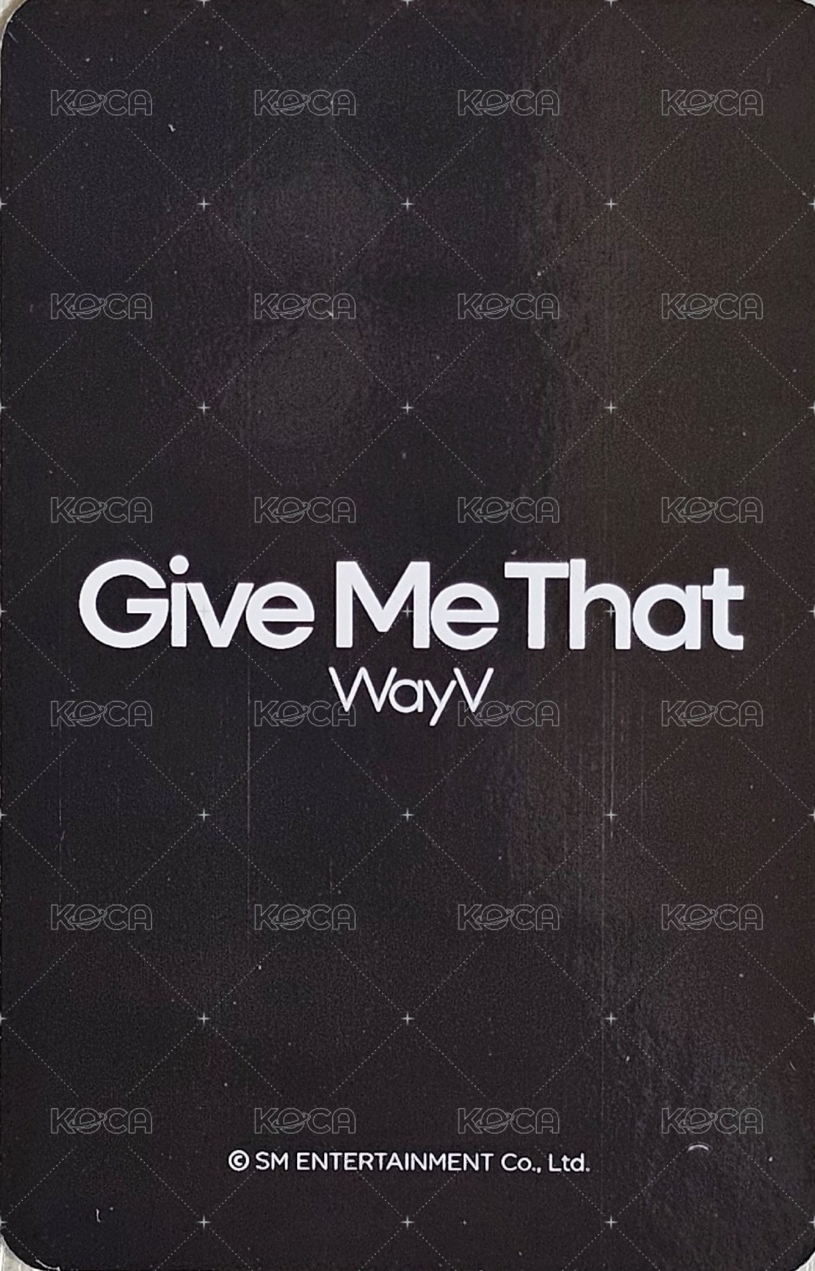 Give Me That ms 特典卡  背面