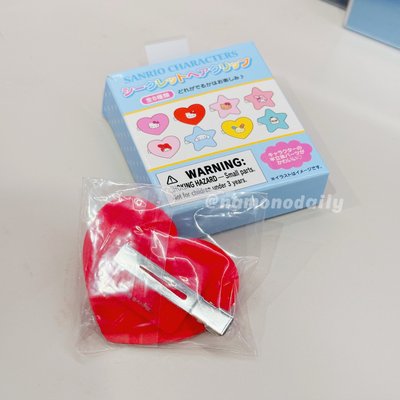 三麗鷗｜心動色彩系列隨機髮夾 紅底愛心 Hello Kitty