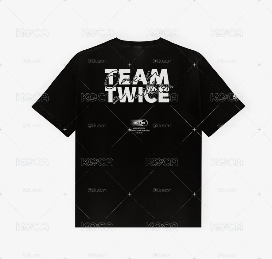 TWICE 新國立 白色短袖 黑色短袖