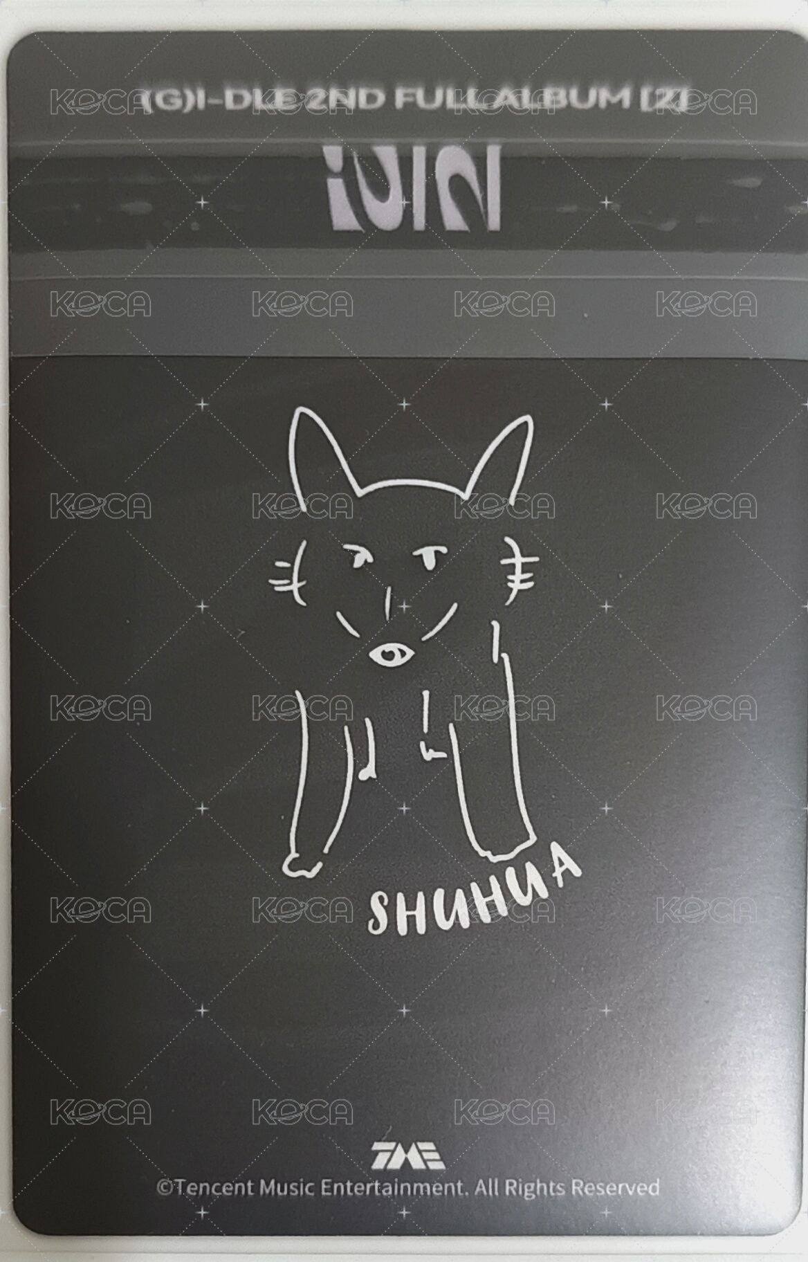 正規二 QQ音樂 2.0 特典卡 B ver 背面