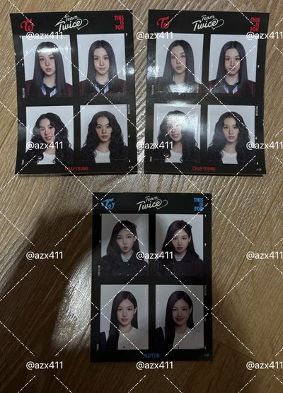 TWICE 新國立周邊 證件照