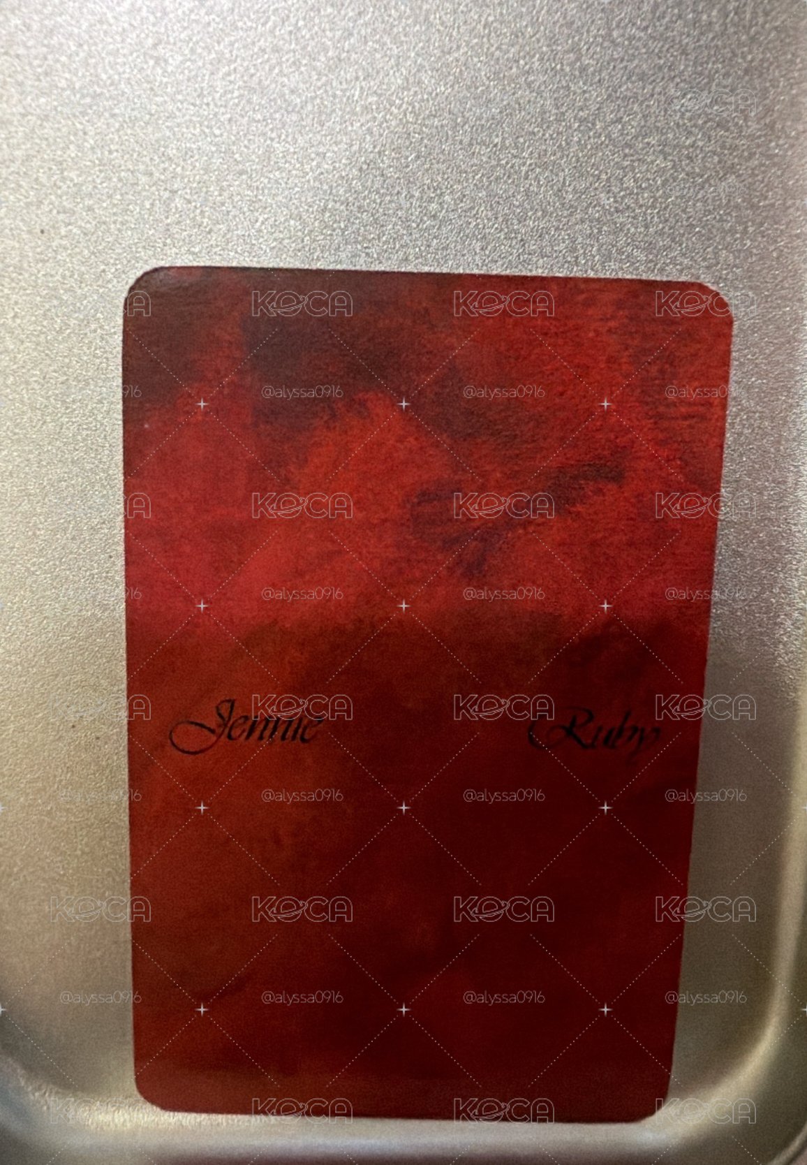 JENNIE小卡 特典 ruby ms特典