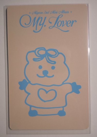 MY, Lover lover ver. 專輯卡 