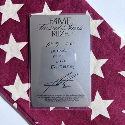 Fame smini版專卡 安 ⋆.˚⊹⁺