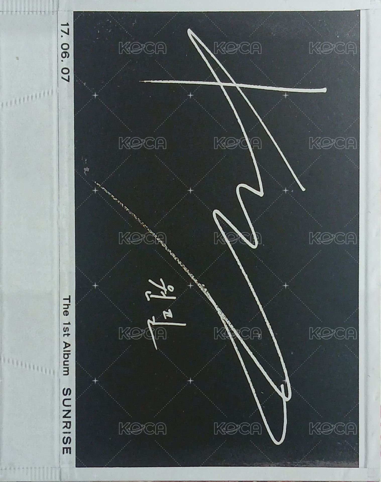 正一 專輯卡  背面