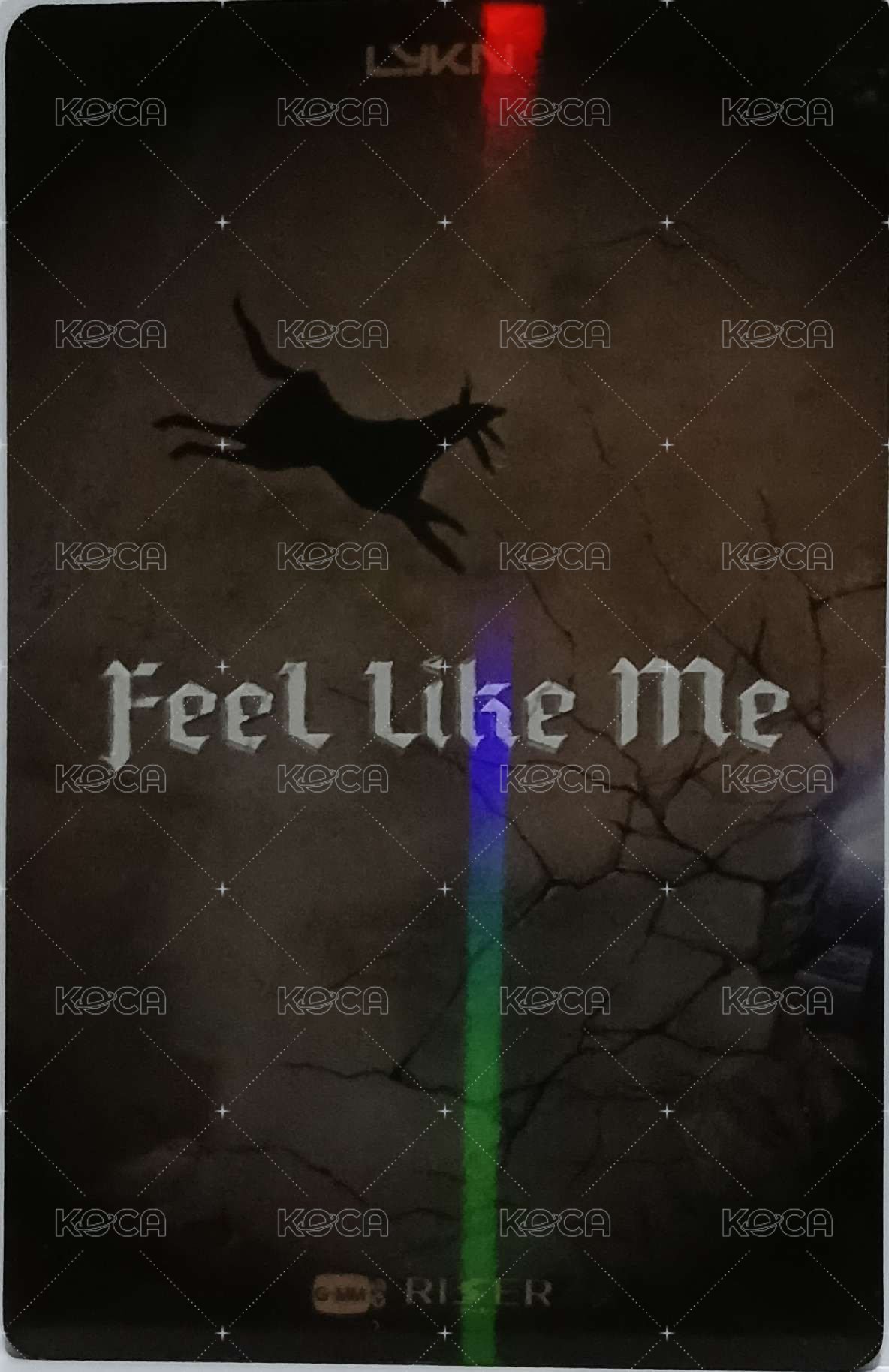 LYKN FEEL LIKE ME 專輯卡  背面