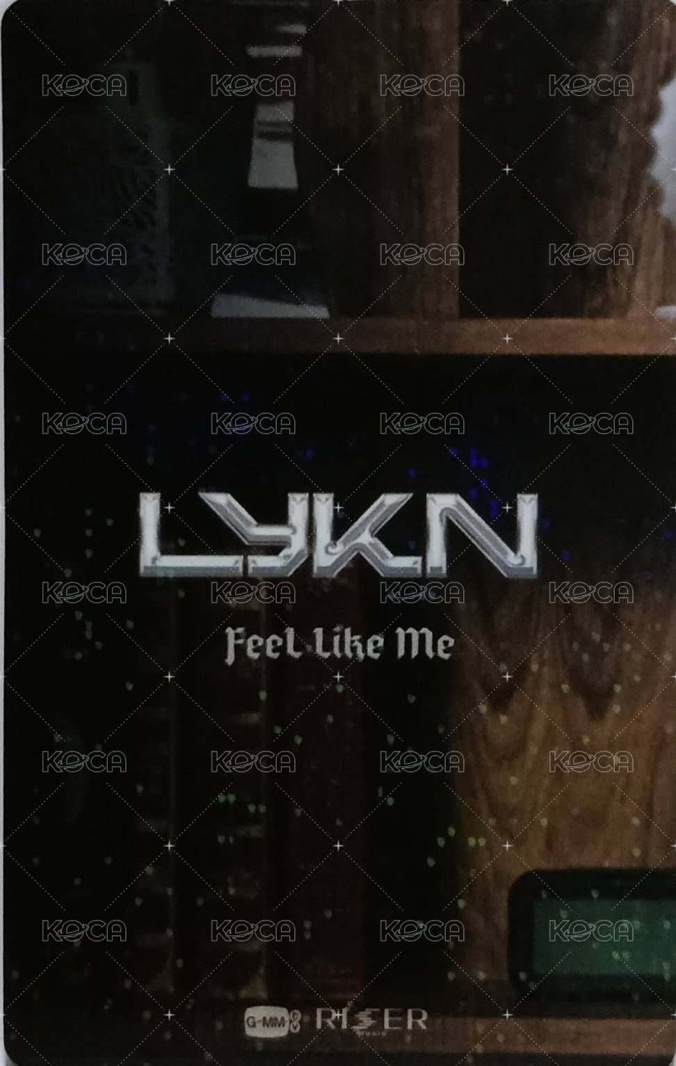 LYKN FEEL LIKE ME 專輯卡  背面