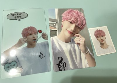 3期會員禮 粉髮星+粉髮證件照+粉髮透卡（含整組Ateez 22’3期 會員禮 ）